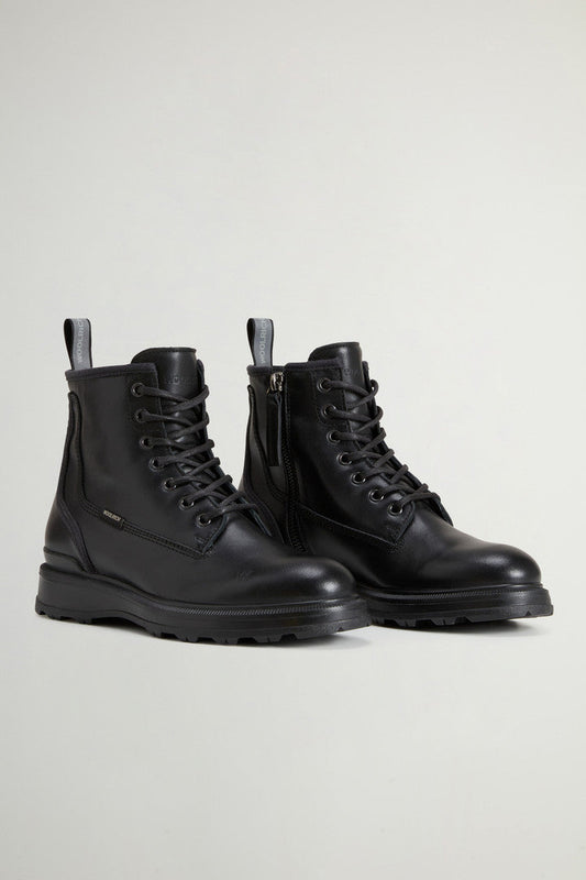 Grove Lace-Up Boots in Calfskin Leather