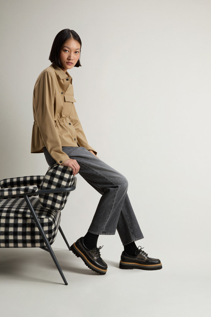 Rock Loafers in Calfskin Leather with Printed Inserts