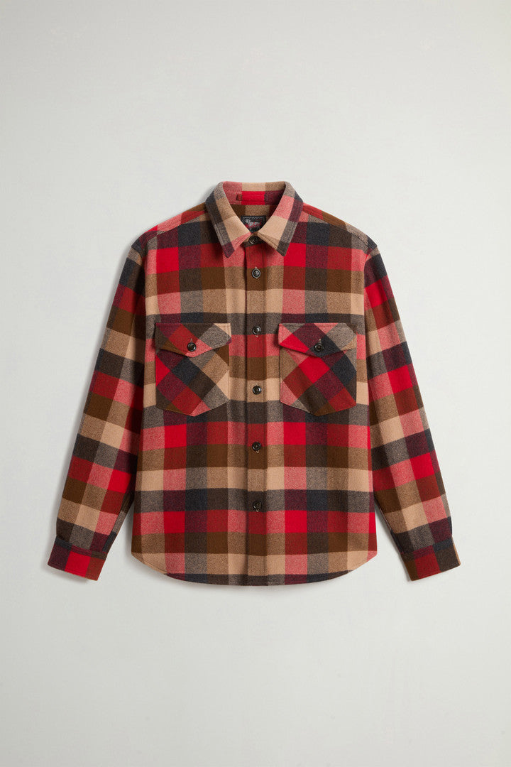 Checked Overshirt in Pure Cashmere by Todd Snyder