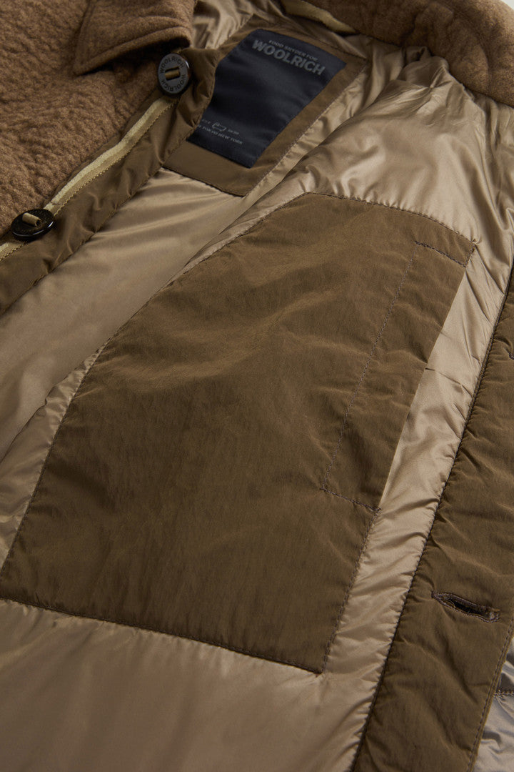 Hybrid Military Jacket in Cotton and Italian Wool Blend by Todd Snyder