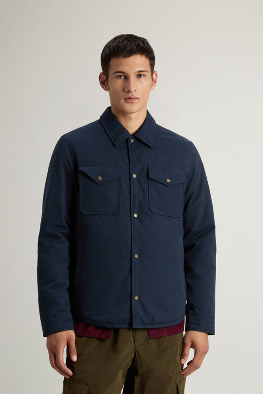 Mountain Cloth Overshirt Melton Blue