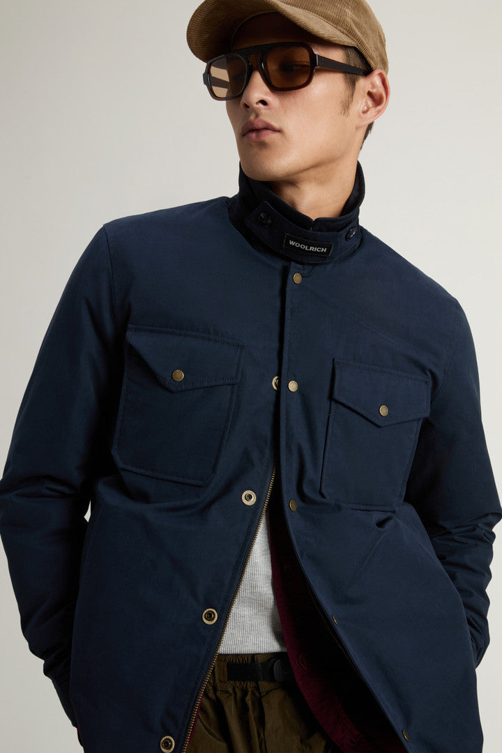 Mountain Cloth Overshirt Melton Blue