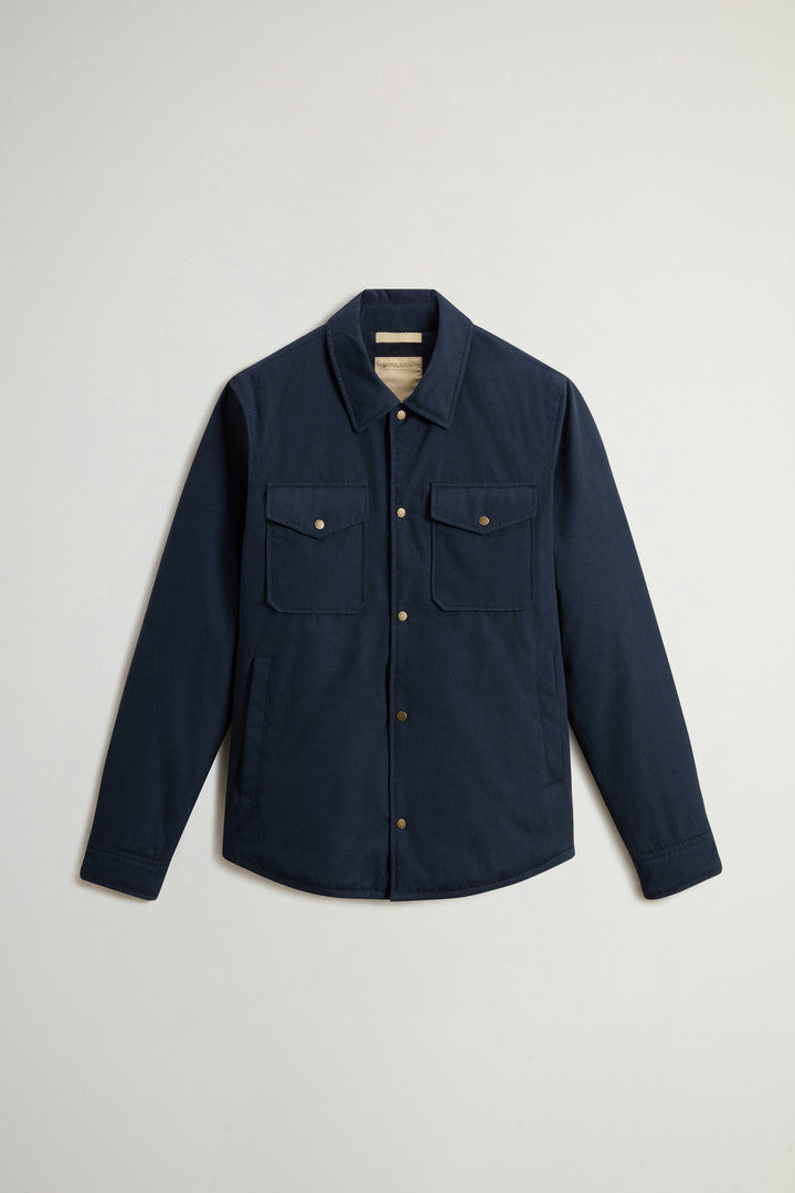 Mountain Cloth Overshirt Melton Blue
