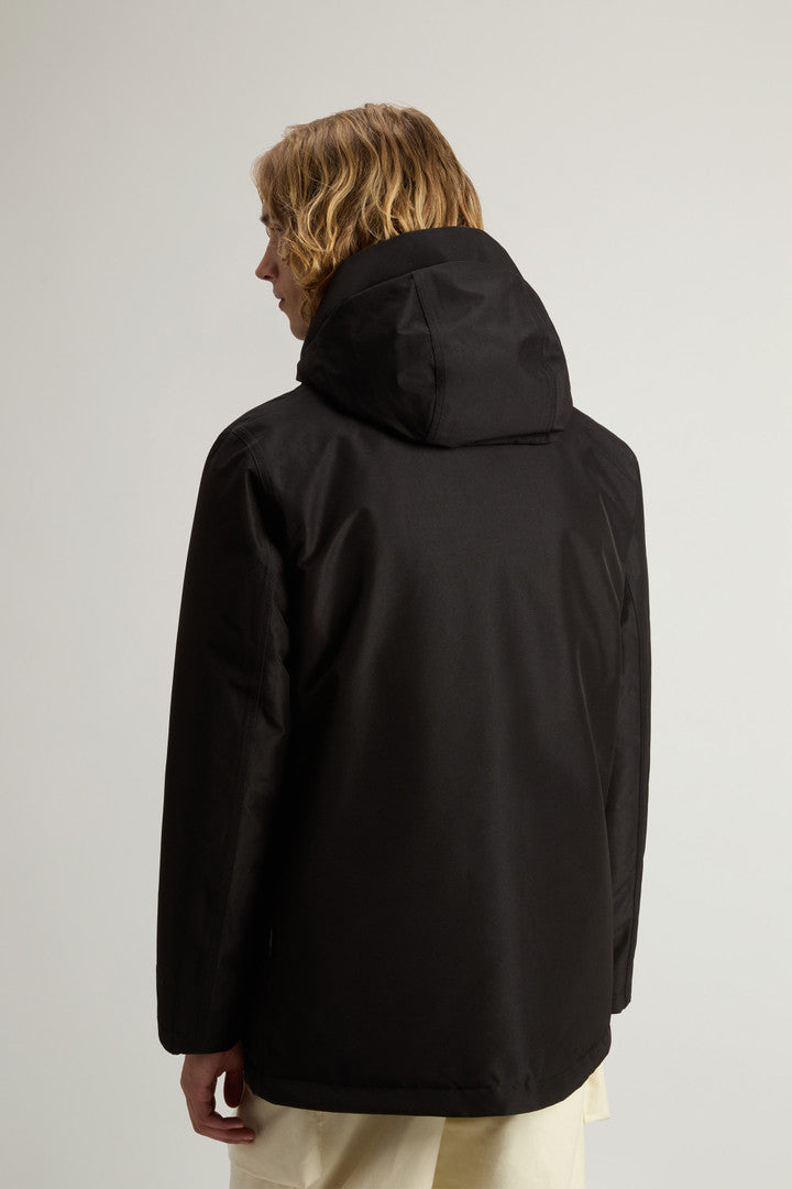 Waterproof Parka in Recycled Two-Layered GORE-TEX Fabric Black