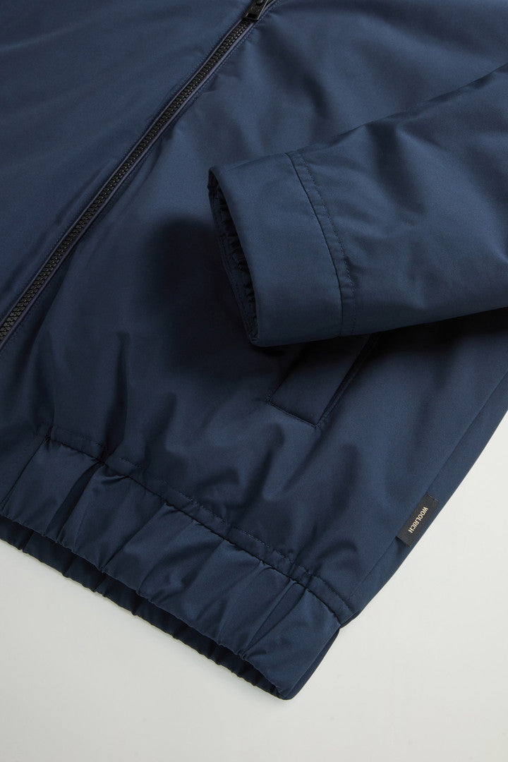 Padded Cloud Bomber  Melton Blue