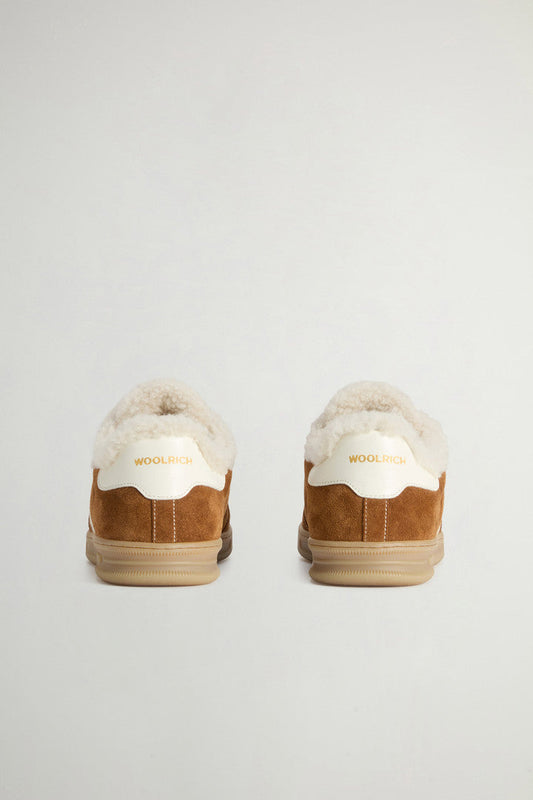 Doubleu Tennis Sneakers in Suede with Shearling Lining